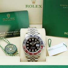 Gents Rolex GMT Master II 126710BLRO Stainless Steel case with Black dial