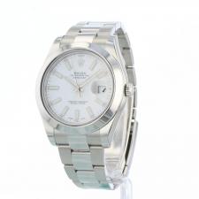 Gents Rolex Datejust II 116300 Steel case with White dial