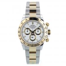 Gents Rolex Daytona 116503 18ct Yellow Gold Stainless Steel case with White dial