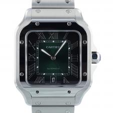 Gents Cartier Santos WSSA0062 Steel case with Green dial