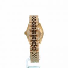 Ladies Rolex DateJust 179165 18ct Rose Gold case with Black dial