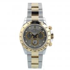 Gents Rolex Daytona 116523 18ct Yellow Gold Stainless Steel case with Grey APH dial