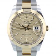 Gents Rolex Datejust 41 126303 18ct Yellow Gold   Stainless Steel case with Champagne Motif dial