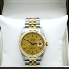 Gents Rolex DateJust 16233 18ct Yellow Gold   Stainless Steel case with Gilt dial