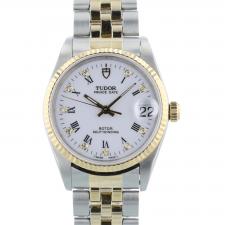 Gents Tudor Prince 72033 18ct Yellow Gold Stainless Steel case with White Diamond Dot dial
