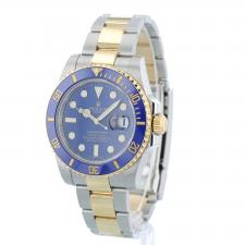 Gents Rolex Submariner Date 116613LB 18ct Yellow Gold Stainless Steel case with Blue dial