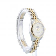 Ladies Rolex Datejust 179173 18ct Yellow Gold   Stainless Steel case with Cream Jubilee dial