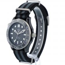 Gents Omega Seamaster 21092442001002 Steel Black Ceramic case with Black Wave dial
