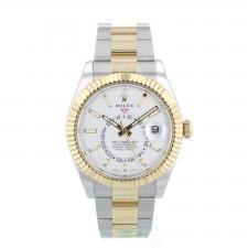 Gents Rolex Sky Dweller 326933 18ct Yellow Gold   Stainless Steel case with White dial