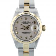 Ladies Rolex DateJust 69163 18ct Yellow Gold Stainless Steel case with Silver Jubilee dial