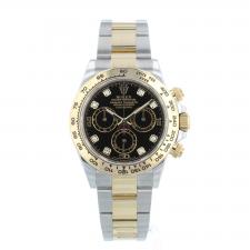 Gents Rolex Daytona 116503 18ct Yellow Gold   Stainless Steel case with Black Diamond dial