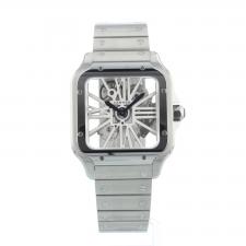 Gents Cartier Santos De Cartier WHSA0015 Steel case with Skeleton dial