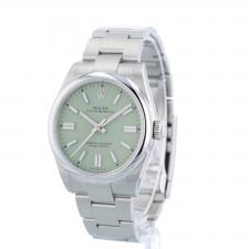 Gents Rolex Oyster Perpetual 41 134300 Steel case with Pistachio dial