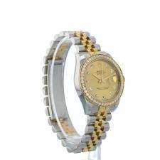 Ladies Rolex DateJust 31 178383 18ct Yellow Gold   Stainless Steel case with Gilt   Diamond dial