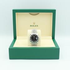 Gents Rolex Datejust 36 126234 Steel case with Black Diamond dial