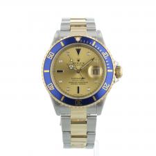 Gents Rolex Submariner Date 16613 18ct Yellow Gold   Stainless Steel case with Serti dial