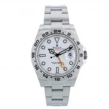 Gents Rolex Explorer II 216570 Stainless Steel case with White dial