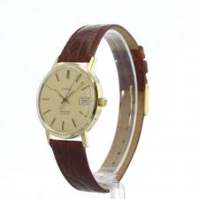 Gents Omega Seamaster 18 CT case with Gilt dial