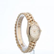 Ladies Rolex Datejust 179165 18ct Yellow Gold case with Champagne Diamond Set dial