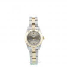 Ladies Rolex Oyster Perpetual 76183 18ct Yellow Gold   Stainless Steel case with Silver dial