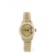 Ladies Rolex Datejust 69288 18ct Yellow Gold case with Gilt dial