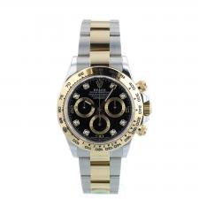 Gents Rolex Daytona 116503 18ct Yellow Gold   Stainless Steel case with Black Diamond dial