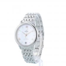Ladies Omega DeVille 43410342005001 Stainless Steel case with White Mother of Pearl dial
