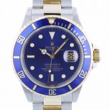 Gents Rolex Submariner Date 16613T 18ct Yellow Gold   Stainless Steel case with Blue dial