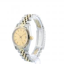 Ladies Rolex DateJust 31 6827 18ct Yellow Gold Stainless Steel case with Gilt dial