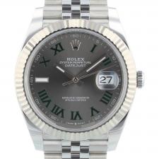Gents Rolex Datejust 41 126334 Stainless Steel case with Wimbledon dial