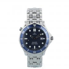 Gents Omega Seamaster Diver 300 25418000 Steel case with Blue Wave dial