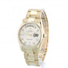 Gents Rolex Day Date 11828 18ct Yellow Gold case with Champagne Diamond Set dial