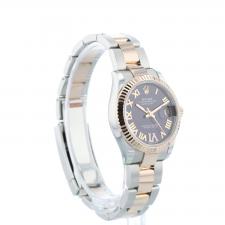 Ladies Rolex DateJust 31 278271 18ct Rose Gold   Stainless Steel case with Aubergine Diamond dial