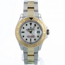 Ladies Rolex Yacht-Master 169623 18ct Yellow Gold   Stainless Steel case with White dial