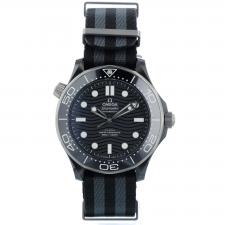 Gents Omega Seamaster 21092442001002 Steel Black Ceramic case with Black Wave dial
