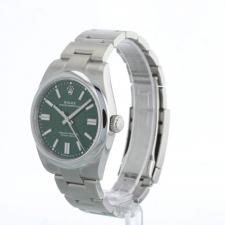 Gents Rolex Oyster Perpetual 41 134300 Steel case with Green dial