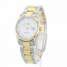 Gents Rolex Datejust 16203 18ct Yellow Gold   Stainless Steel case with White dial