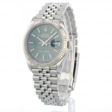 Gents Rolex Datejust 36 126234 Steel case with Mint Green dial