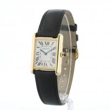 Gents Cartier Tank WGTA0067 18 CT case with Silver dial