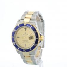Gents Rolex Submariner Date 16613 18ct Yellow Gold   Stainless Steel case with Serti dial