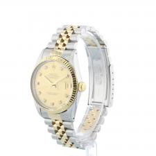 Gents Rolex DateJust 16013 18ct Yellow Gold Stainless Steel case with Gilt Diamond dial