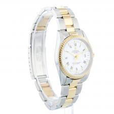 Ladies Rolex Date 34 15223 18ct Yellow Gold   Stainless Steel case with White dial