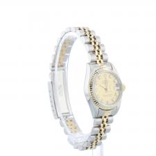 Ladies Rolex Datejust 69173 18ct Yellow Gold   Stainless Steel case with Gilt Diamond dial
