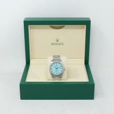 Gents Rolex Oyster Perpetual 36 126000 Oystersteel case with Tiffany Blue dial