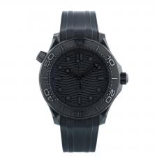 Gents Omega Seamaster 21092442001003 Black Ceramic case with Black Wave dial