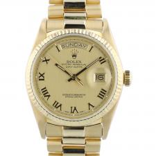 Gents Rolex Day Date 18038 18 CT case with Gilt dial