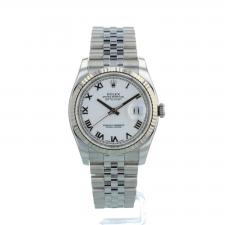 Gents Rolex DateJust 116234 Steel case with White dial