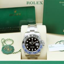 Gents Rolex GMT Master II 126710BLNR Stainless Steel case with Black dial
