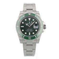 Gents Rolex Submariner Date 116610LV Steel case with Green dial