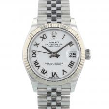 Ladies Rolex DateJust 31 278274 Steel case with White dial
